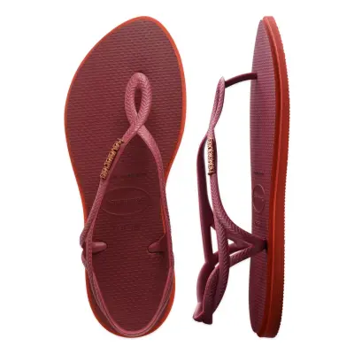 Havaianas 4149921 Luna Point Bordo Kadın Sandalet - 5