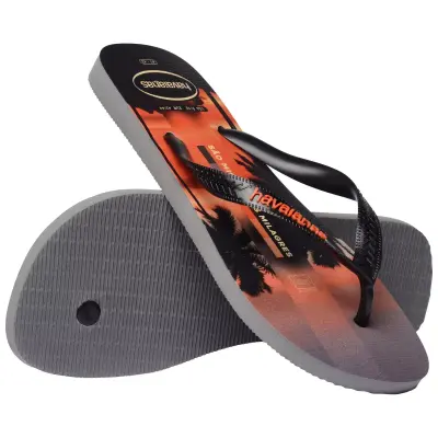 Havaianas 4149971 Top Surfer I Parmak Arası Siyah-Kırmızı Unisex Terlik - 4