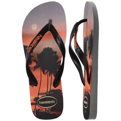 Havaianas 4149971 Top Surfer I Parmak Arası Siyah-Kırmızı Unisex Terlik - 5