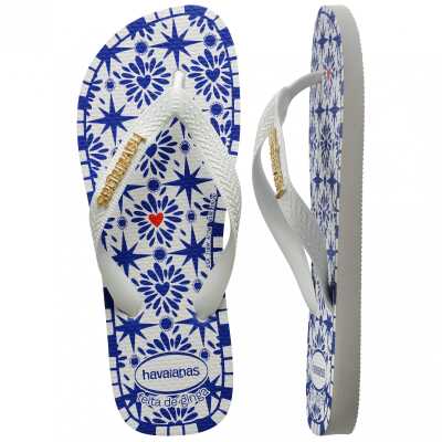 Havaianas 4150742 Top Ginga Sao Luis Parmak Arası Beyaz Kadın Terlik - 5