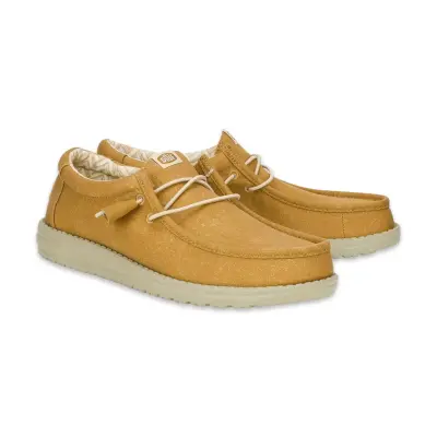 Hey Dude 40700 Wally Stretch Canvas Hardal Erkek Ayakkabı - 1