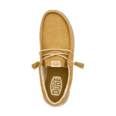 Hey Dude 40700 Wally Stretch Canvas Hardal Erkek Ayakkabı - 3