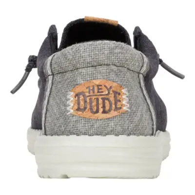 Hey Dude 43085 Wally Jute Siyah Erkek Ayakkabı - 4