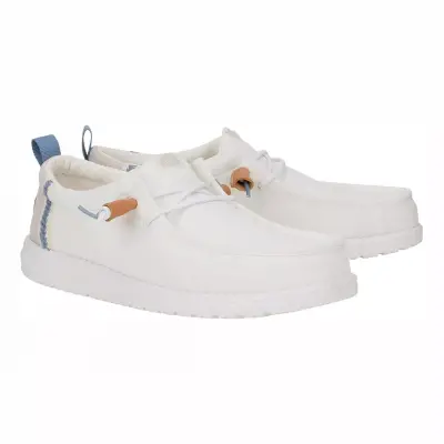 Hey Dude 43086 Wally Craft Linen Beyaz Erkek Ayakkabı - HEY DUDE (1)