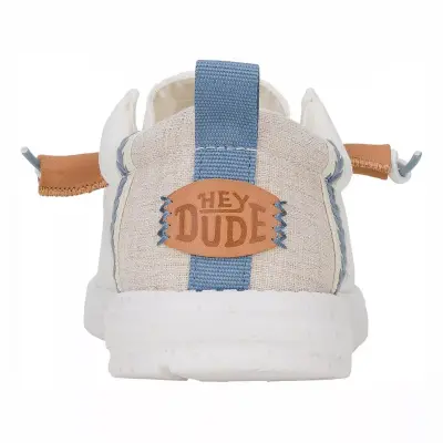 Hey Dude 43086 Wally Craft Linen Beyaz Erkek Ayakkabı - 4