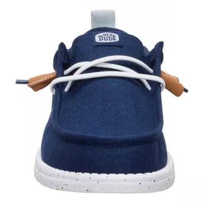 Hey Dude 43086 Wally Craft Linen Lacivert Erkek Ayakkabı - 3