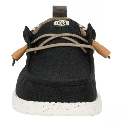 Hey Dude 43086 Wally Craft Linen Siyah Erkek Ayakkabı - 3