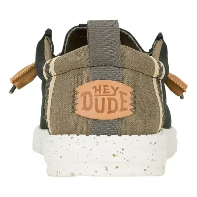 Hey Dude 43086 Wally Craft Linen Siyah Erkek Ayakkabı - 4