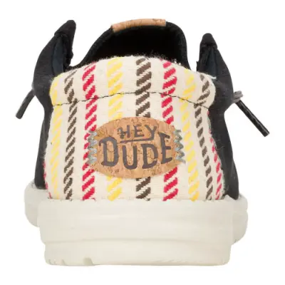 Hey Dude 43094 Wally Resort Siyah-Kırmızı Erkek Ayakkabı - 4