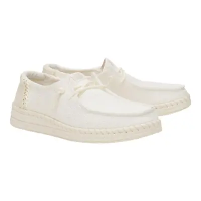 Hey Dude 43681 Wendy Espadrille Woven Beyaz Kadın Ayakkabı 