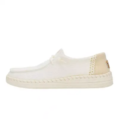 Hey Dude 43681 Wendy Espadrille Woven Beyaz Kadın Ayakkabı - 2