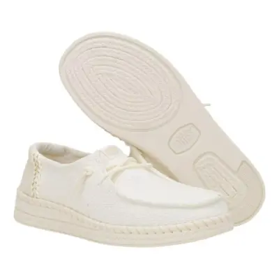Hey Dude 43681 Wendy Espadrille Woven Beyaz Kadın Ayakkabı - 5