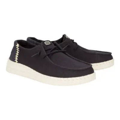Hey Dude 43681 Wendy Espadrille Woven Siyah Kadın Ayakkabı - 1