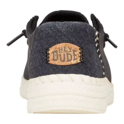 Hey Dude 43681 Wendy Espadrille Woven Siyah Kadın Ayakkabı - 4