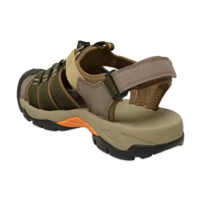 Humtto 710445A 152-19285 Outdoor Haki Erkek Sandalet - 4