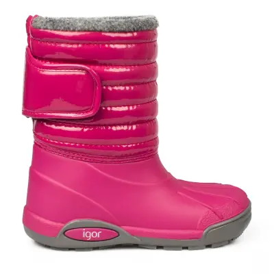 Igor 10168K Topo Ski Charol Fuşya Kız Çocuk Çizme - Igor (1)