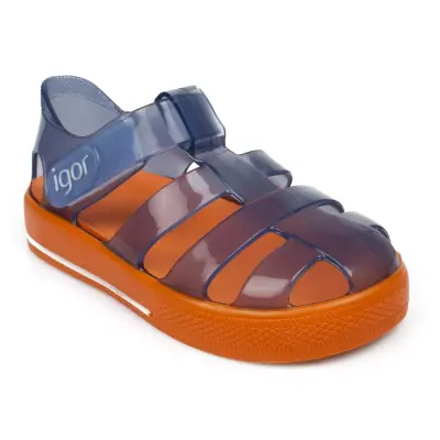 Igor 10270 K Star Bicolor Turuncu Çocuk Sandalet 