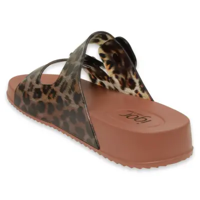 Igor S10336Z Habana Brillo Leo Kahverengi Kadın Terlik - 4