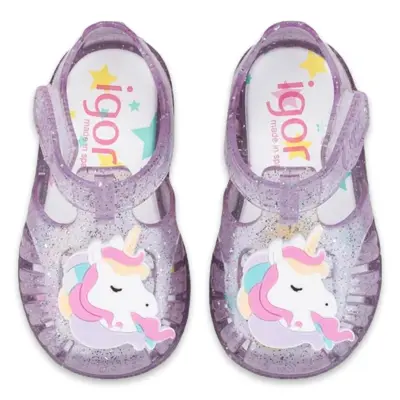 Igor S10341 Tobby Unicornio Mor Kız Çocuk Sandalet - 3