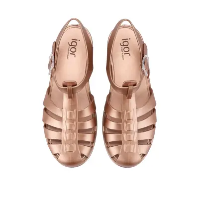 Igor S10346Z Biarritz Metal Bronz Kadın Sandalet - 3