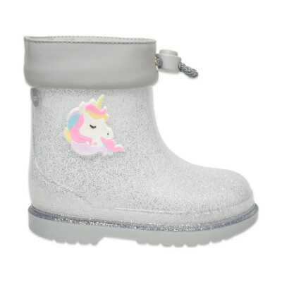 Igor W10339 Bimbi Unicornio Glitter Gümüş Kız Çocuk Çizme - Igor (1)