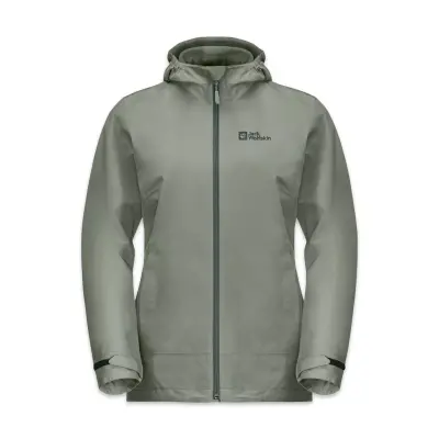 Jack Wolfskın 1115621 Waterproof Moonrise 3In1 Jkt Açık Yeşil Kadın Mont - 1