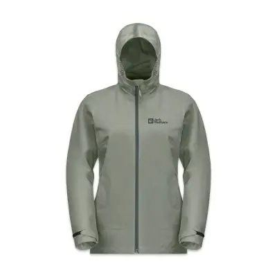 Jack Wolfskın 1115621 Waterproof Moonrise 3In1 Jkt Açık Yeşil Kadın Mont - Jack Wolfskin (1)