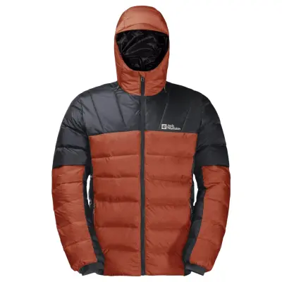 Jack Wolfskin 1207141 Nebelhorn Down Hoody M Karamel Erkek Mont - 5