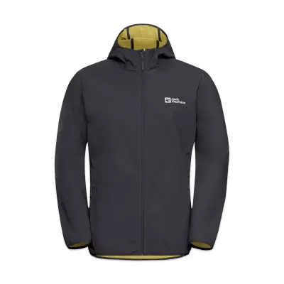 Jack Wolfskin 1307471 Bornberghoody Suya Dirençli Mont Gri Erkek Mont - 1