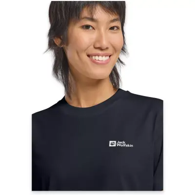 Jack Wolfskin 1808352 Essential T W Lacivert Kadın Outdoor - 4