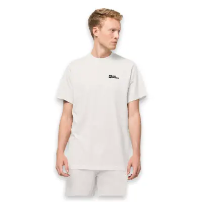 Jack Wolfskin 1808382 Essential T M Bej Erkek T-Shirt 