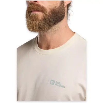 Jack Wolfskin 1808382 Essential T M Beyaz Erkek T-Shirt - 4