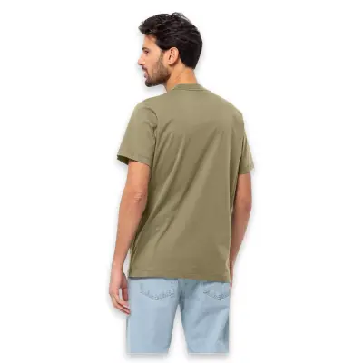 Jack Wolfskin 1808382 Essential T M Haki Erkek T-Shirt - 2