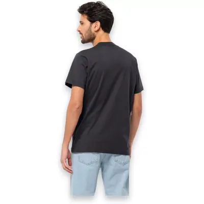Jack Wolfskin 1808382 Essential T M Siyah Erkek T-Shirt - 2