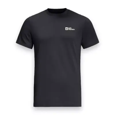 Jack Wolfskin 1808382 Essential T M Siyah Erkek T-Shirt - 3