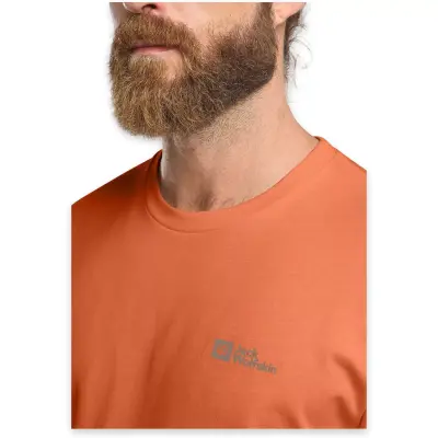 Jack Wolfskin 1808382 Essential T M Turuncu Erkek T-Shirt - 4