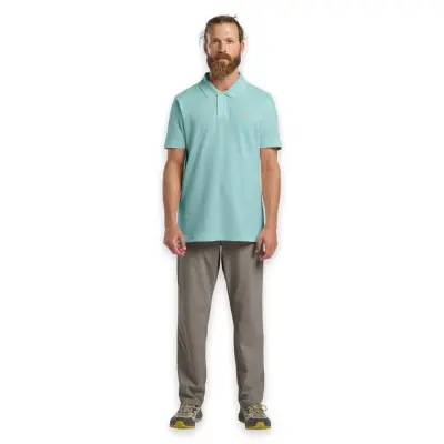 Jack Wolfskin 1809301Tr Essential Polo M Açık Yeşil Erkek T-Shirt - 3
