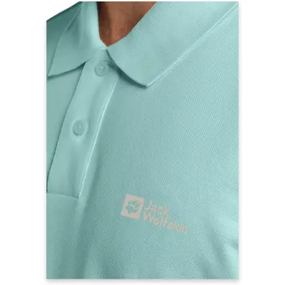 Jack Wolfskin 1809301Tr Essential Polo M Açık Yeşil Erkek T-Shirt - 4