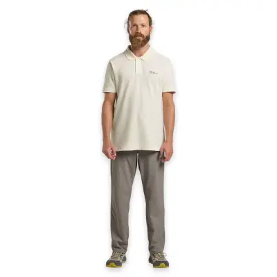 Jack Wolfskin 1809301Tr Essential Polo M Beyaz Erkek T-Shirt - 3