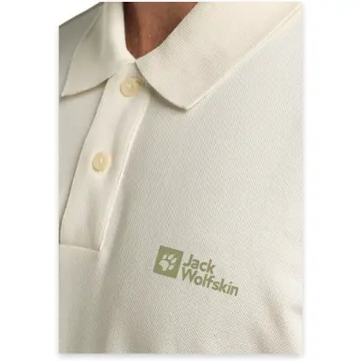 Jack Wolfskin 1809301Tr Essential Polo M Beyaz Erkek T-Shirt - 4