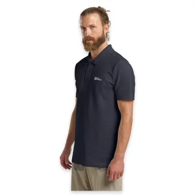 Jack Wolfskin 1809301Tr Essential Polo M Lacivert Erkek T-Shirt 