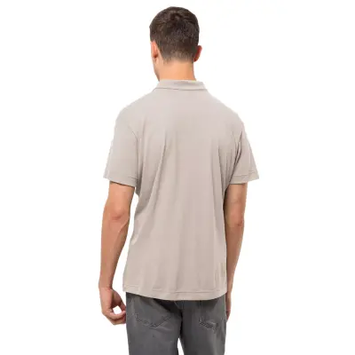 Jack Wolfskin 1809731 Pikeh Polo M Bej Erkek T-Shirt - 2