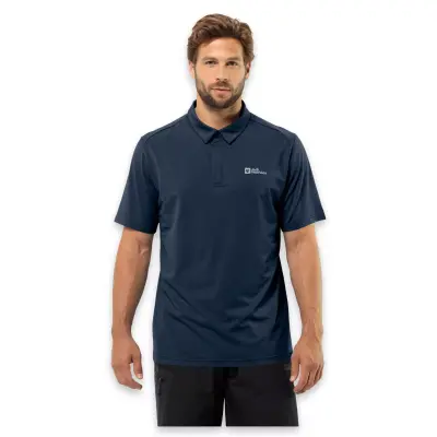 Jack Wolfskin 1809801Tr Delgami Polo M Lacivert Erkek T-Shirt - 1