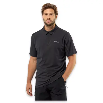 Jack Wolfskin 1809801Tr Delgami Polo M Siyah Erkek T-Shirt - 1