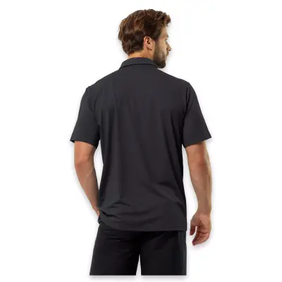 Jack Wolfskin 1809801Tr Delgami Polo M Siyah Erkek T-Shirt - 2
