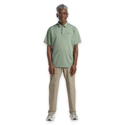 Jack Wolfskin 1809801Tr Delgami Polo M Yeşil Erkek T-Shirt - 3