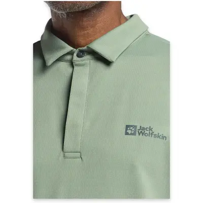 Jack Wolfskin 1809801Tr Delgami Polo M Yeşil Erkek T-Shirt - 4