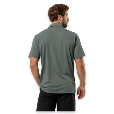 Jack Wolfskin 1809801Tr Delgami Polo M Yeşil Erkek T-Shirt - 2