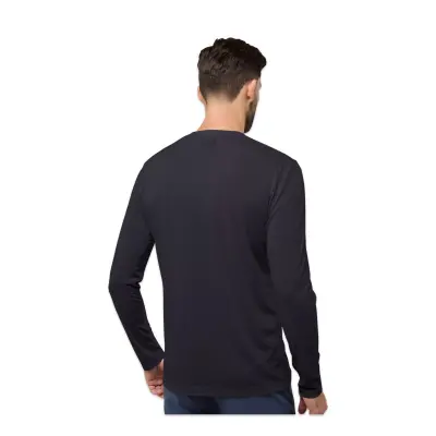 Jack Wolfskin A60291 Vonnan Ls T M Siyah Erkek T-Shirt - Jack Wolfskin (1)