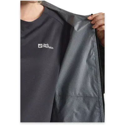 Jack Wolfskin A63767 Prelight 2.5L Lt Jkt W Yağmurluk Siyah Kadın Outdoor - 4